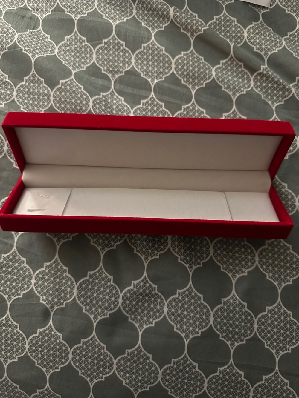 Red Jewelry Presentation Box - Classic Bracelet/Necklace Case
